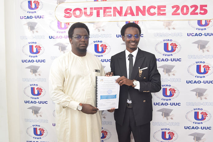 SOUTENANCE DE MEMOIRE DE FIN DE CYCLE EN LICENCE ET MASTER