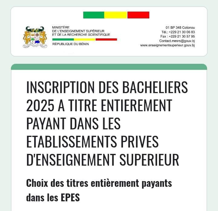 𝗠𝗘𝗦𝗥𝗦 - 𝗜𝗡𝗦𝗖𝗥𝗜𝗣𝗧𝗜𝗢𝗡 𝗗𝗘𝗦 𝗕𝗔𝗖𝗛𝗘𝗟𝗜𝗘𝗥𝗦 𝗔̀ 𝗧𝗜𝗧𝗥𝗘 𝗣𝗔𝗬𝗔𝗡𝗧